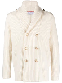 Brunello Cucinelli Brunello Cucinelli Intarsia-Knit Wool-Blend Cardigan