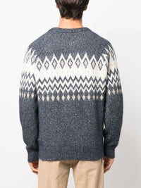Brunello Cucinelli Argyle Check Crew Neck Jumper