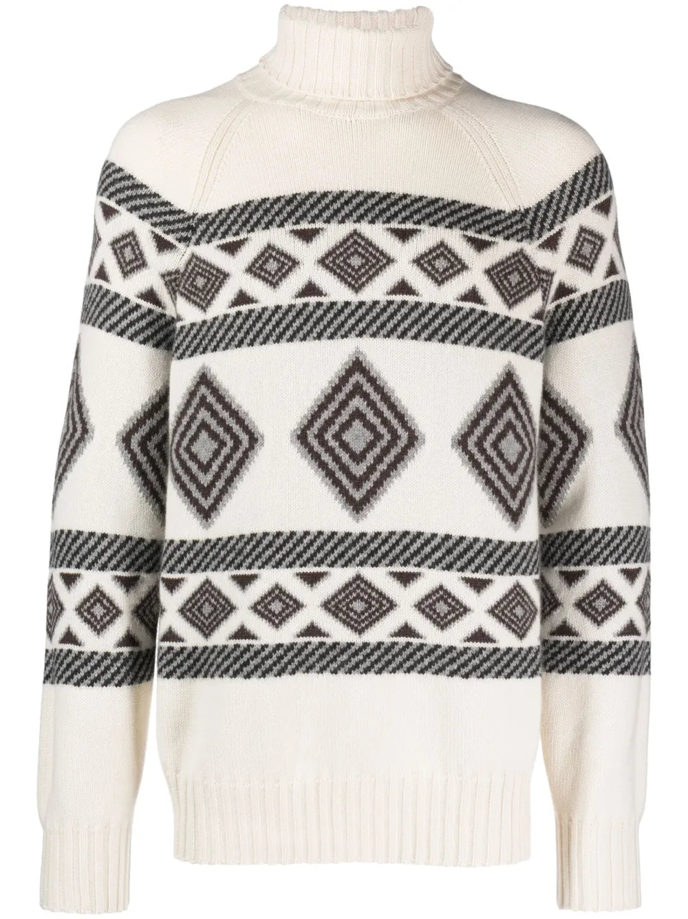 Brunello Cucinelli Brunello Cucinelli Patterned-Intarsia Cashmere Jumper