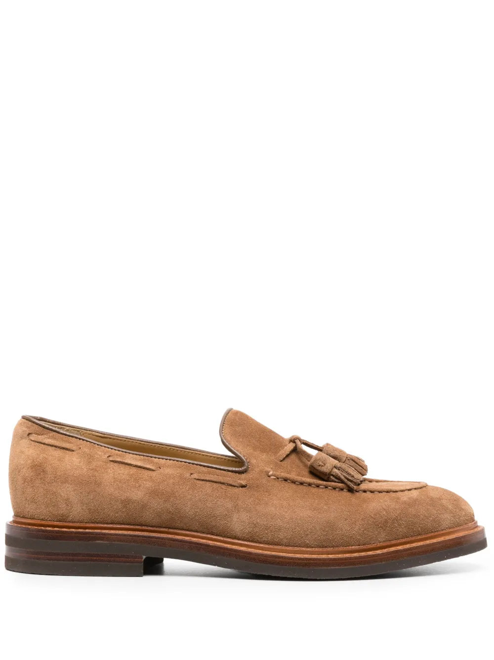 Brunello Cucinelli Brunello Cucinelli Tassel-Detail Suede Loafers