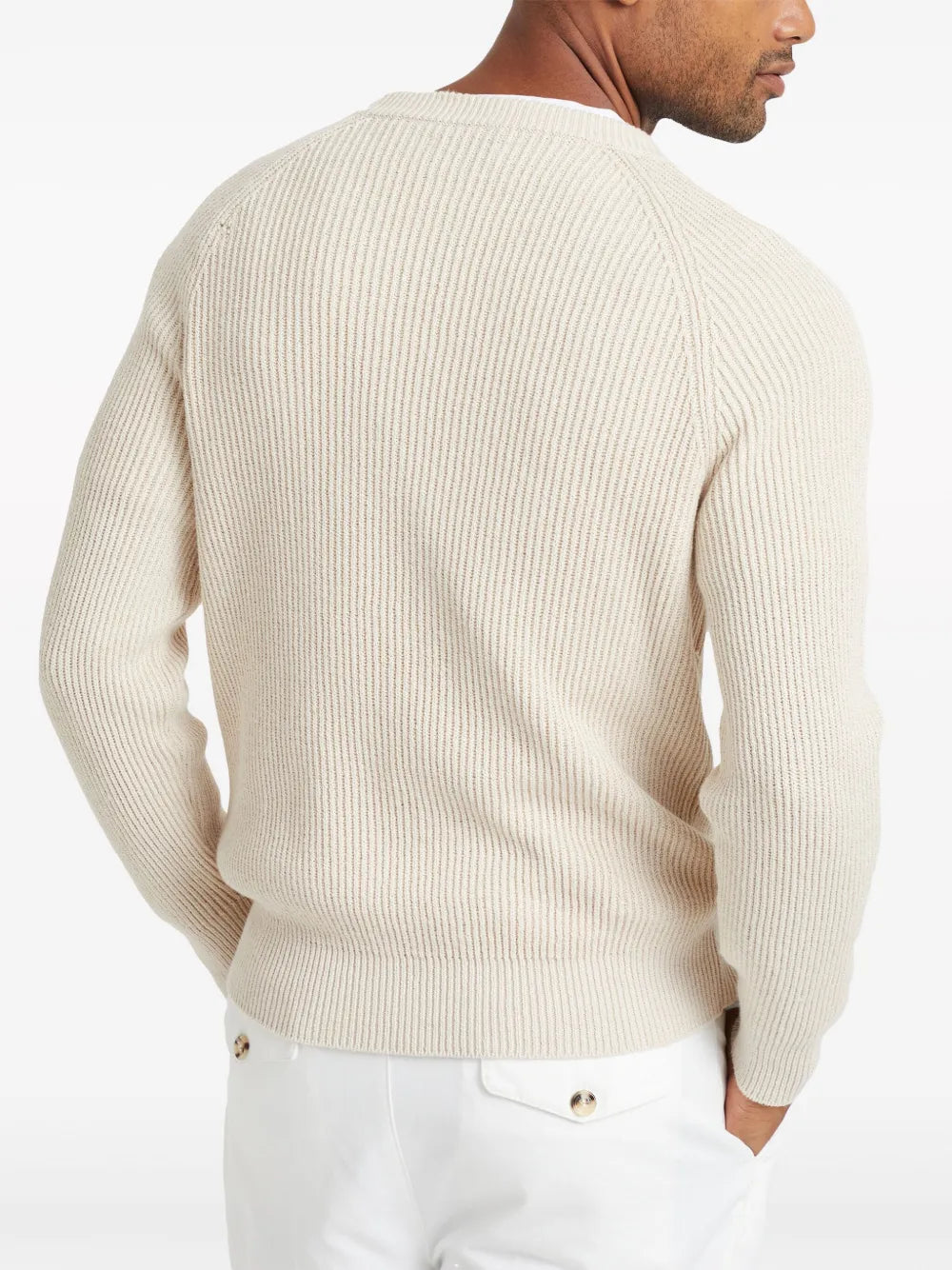 Brunello Cucinelli Brunello Cucinelli Crew-Neck Ribbed-Knit Jumper