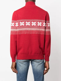 Brunello Cucinelli Brunello Cucinelli Fair Isle Zip-Neck Jumper