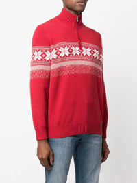 Brunello Cucinelli Brunello Cucinelli Fair Isle Zip-Neck Jumper