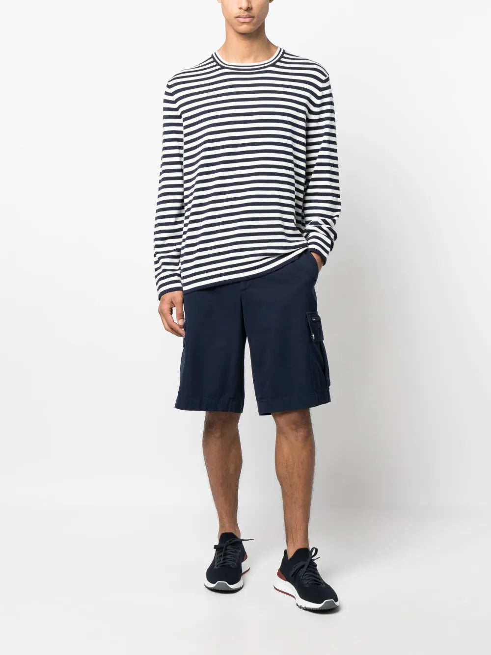 Brunello Cucinelli Brunello Cucinelli Striped Long-Sleeved T-Shirt