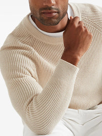 Brunello Cucinelli Brunello Cucinelli Crew-Neck Ribbed-Knit Jumper
