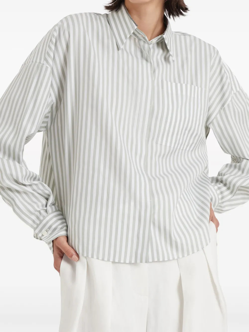 Brunello Cucinelli Brunello Cucinelli Striped Long-Sleeve Shirt