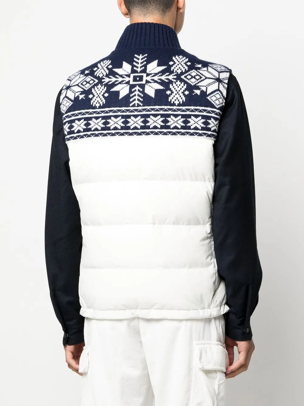 Brunello Cucinelli Brunello Cucinelli Fair Isle Panelled Gilet