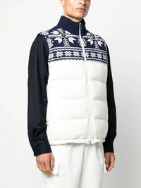 Brunello Cucinelli Brunello Cucinelli Fair Isle Panelled Gilet
