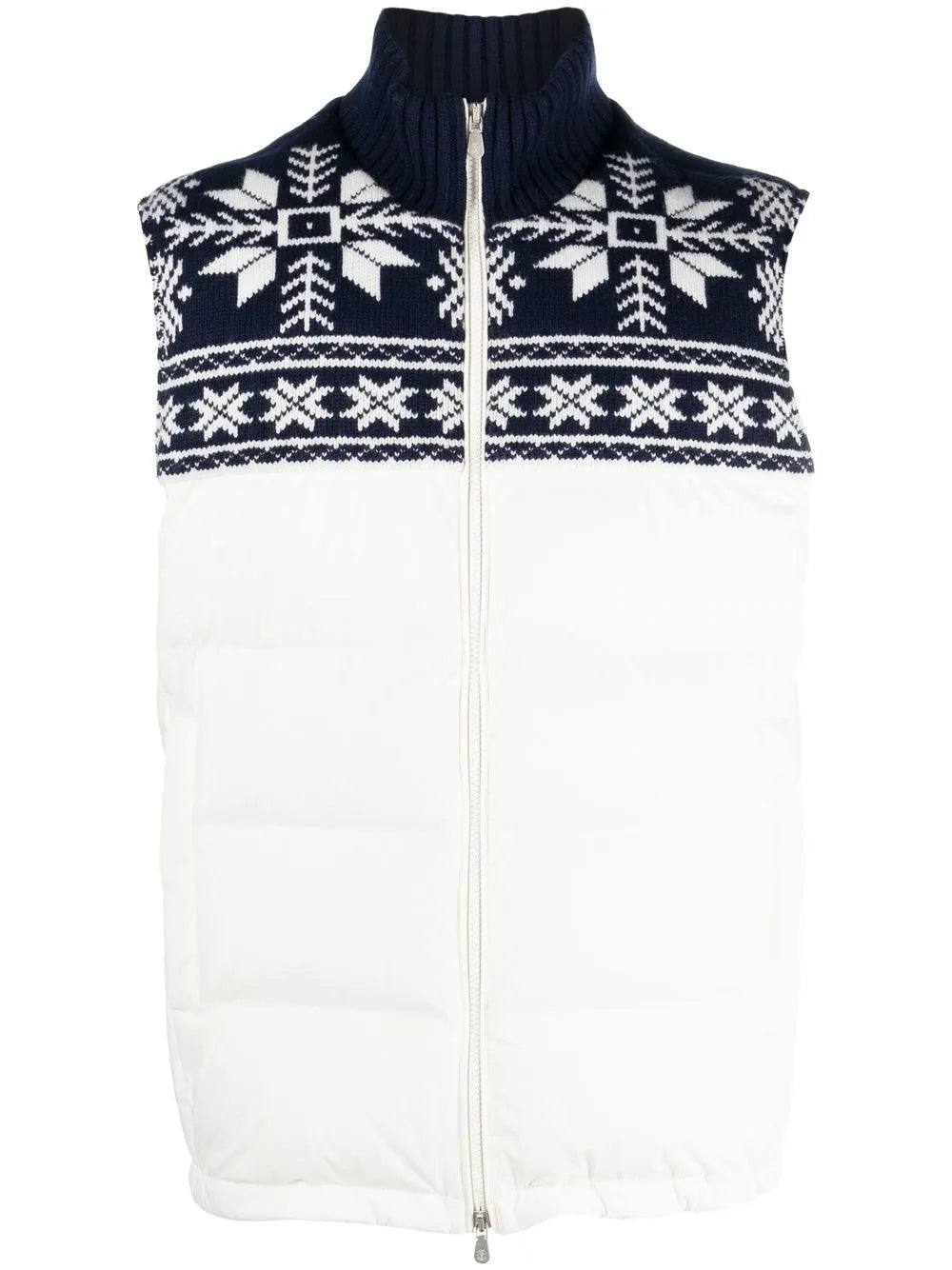 Brunello Cucinelli Brunello Cucinelli Fair Isle Panelled Gilet