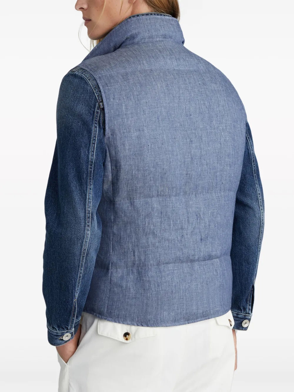 Brunello Cucinelli Padded Linen Gilet