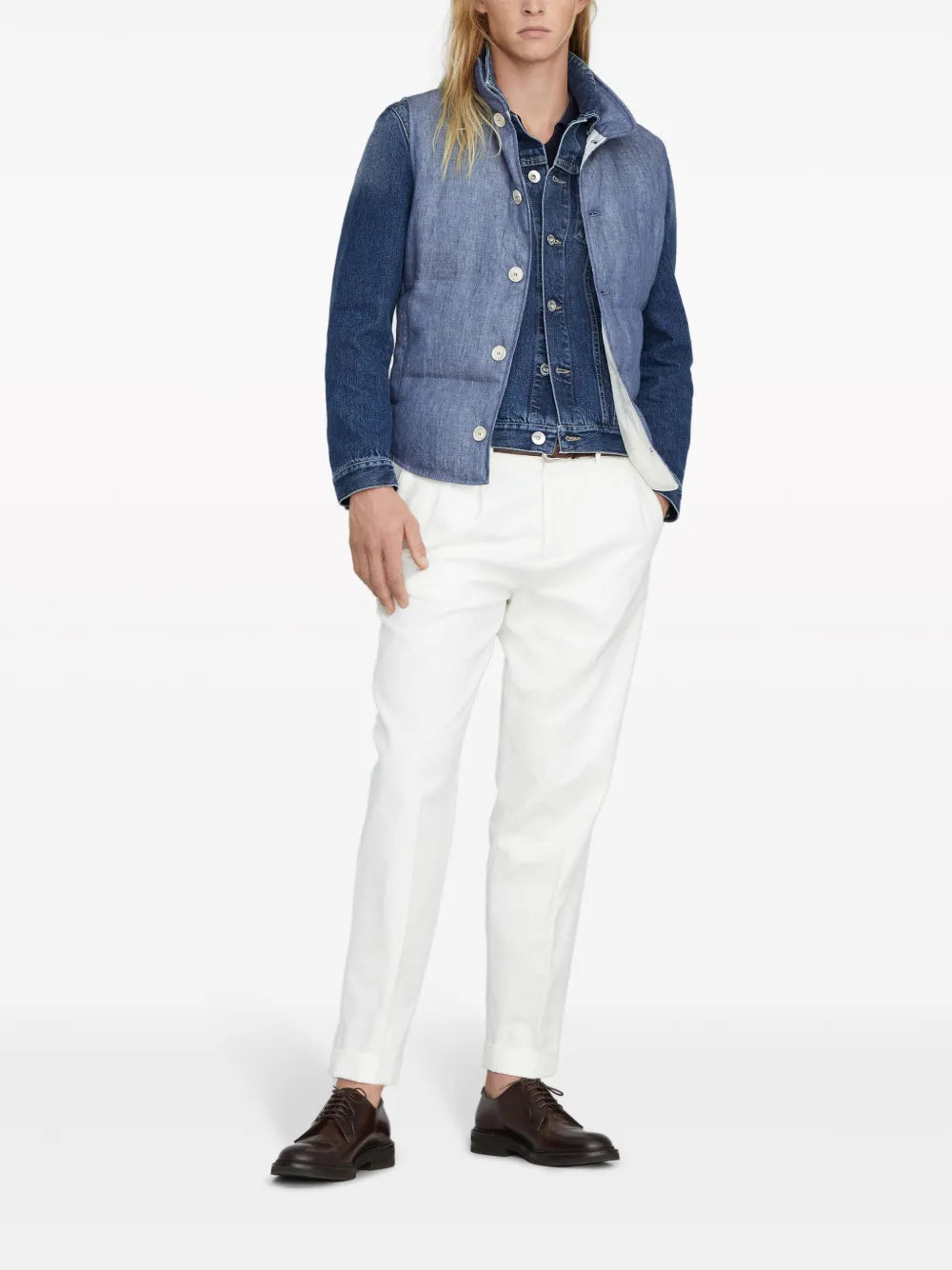 Brunello Cucinelli Padded Linen Gilet