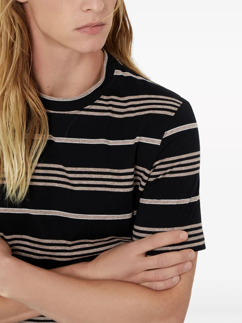 Brunello Cucinelli Brunello Cucinelli Striped Cotton T-Shirt