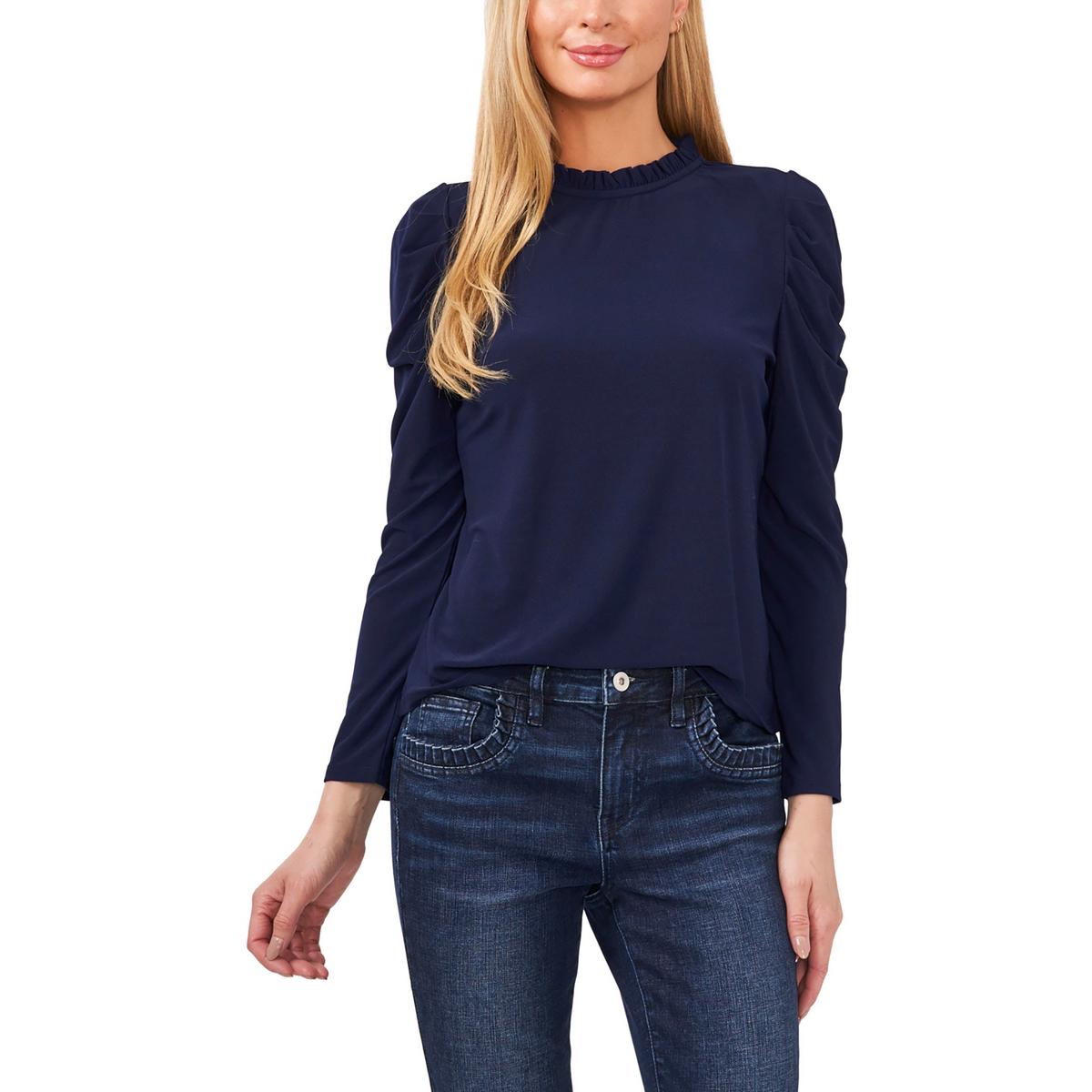 Womens Shell Mock Neck Pullover Top