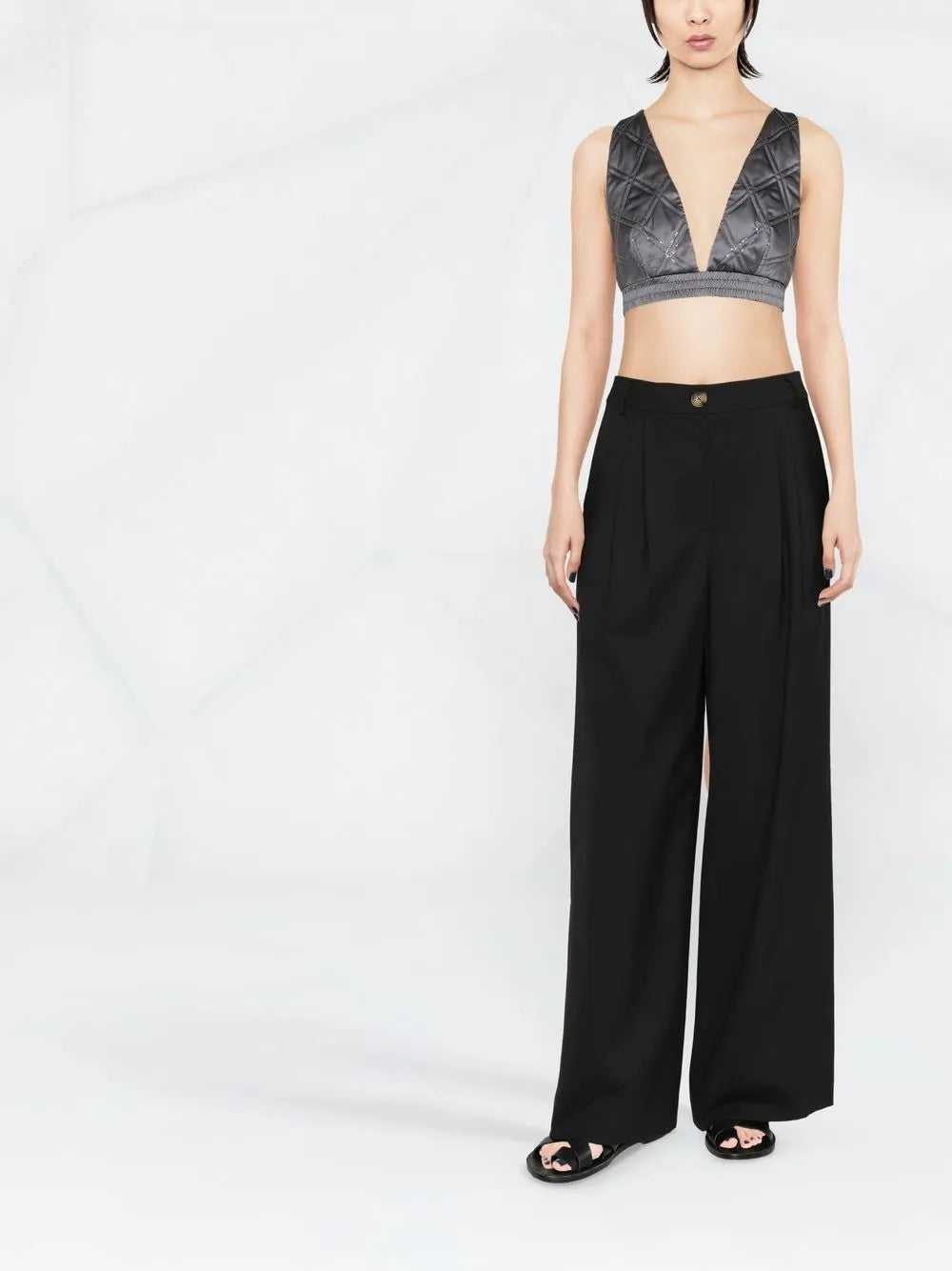 Brunello Cucinelli Brunello Cucinelli Quilted Cropped Top