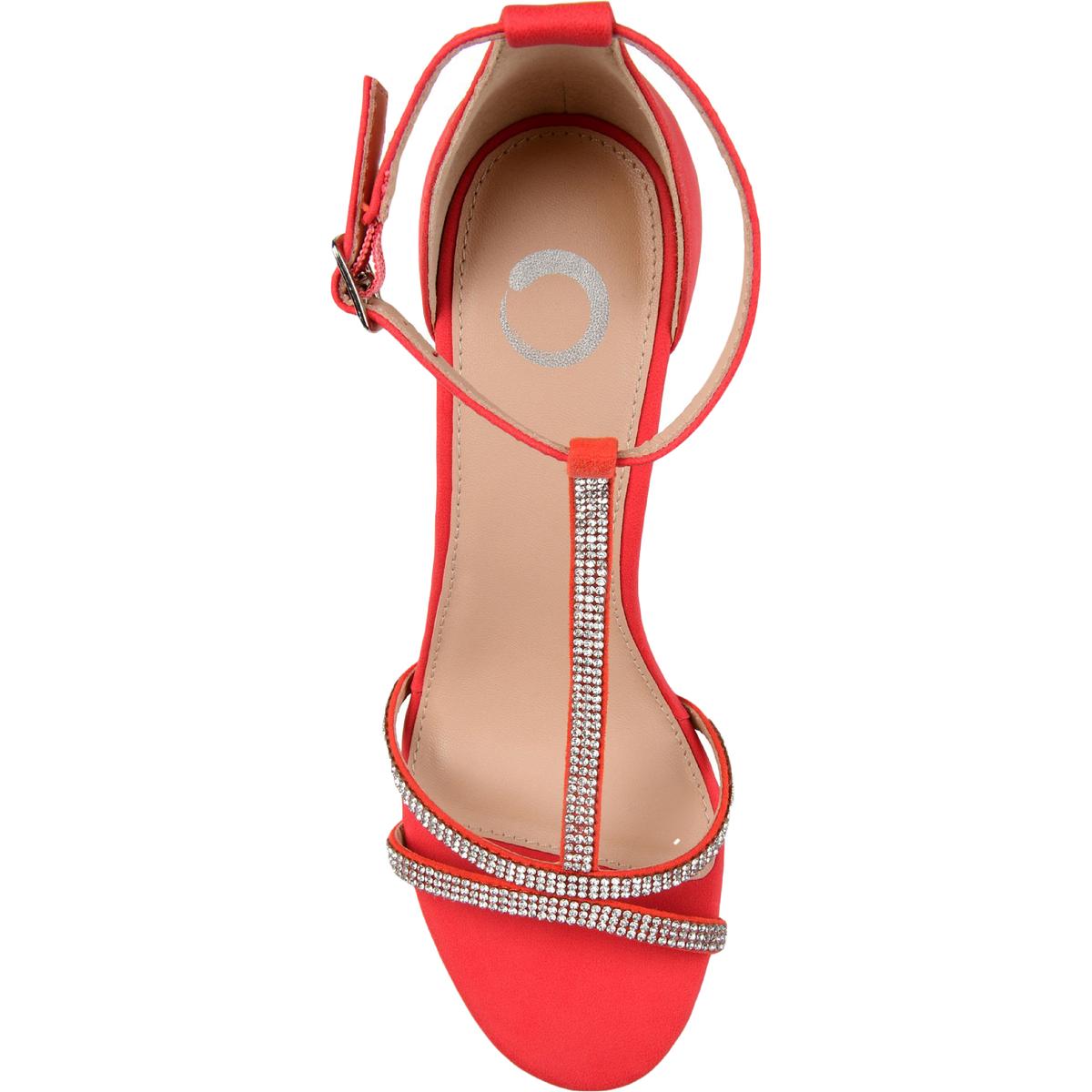 Denali Womens Rhinestone T-Strap Sandals