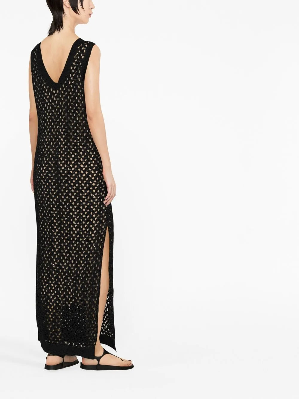 Brunello Cucinelli Brunello Cucinelli Open-Knit Maxi Dress