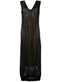 Brunello Cucinelli Brunello Cucinelli Open-Knit Maxi Dress