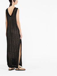 Brunello Cucinelli Brunello Cucinelli Open-Knit Maxi Dress