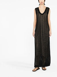 Brunello Cucinelli Brunello Cucinelli Open-Knit Maxi Dress