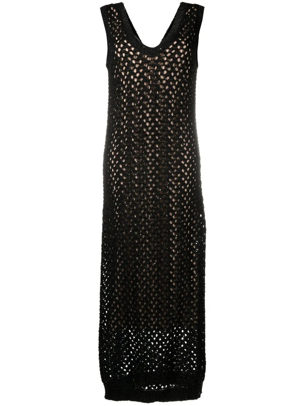 Brunello Cucinelli Brunello Cucinelli Open-Knit Maxi Dress