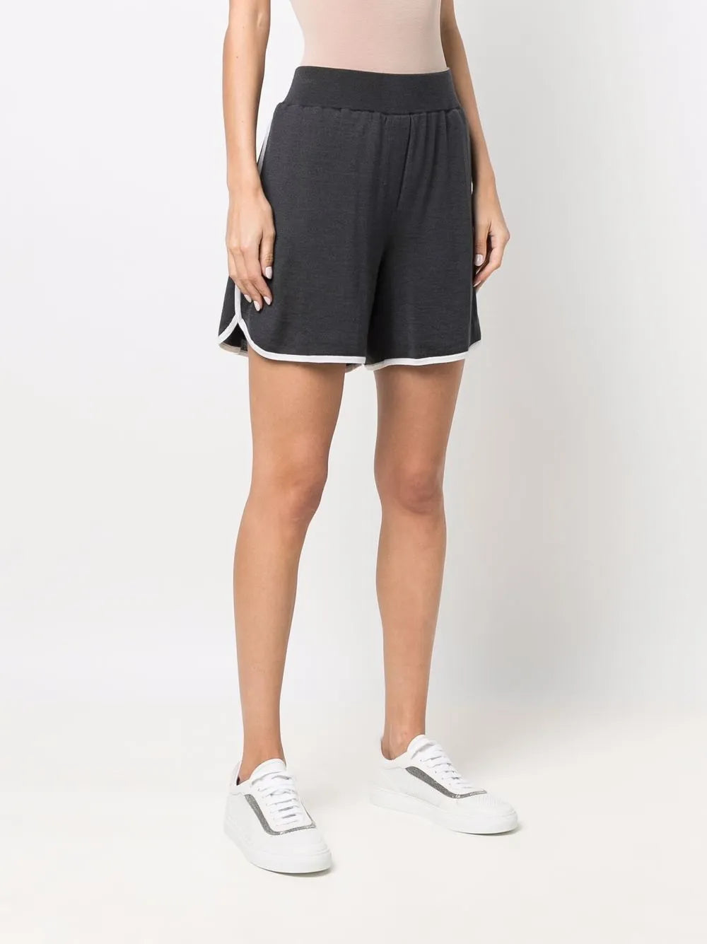 Brunello Cucinelli Brunello Cucinelli Cashmere-Blend Elastic Waist Shorts