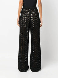 Brunello Cucinelli Brunello Cucinelli Open-Knit Wide-Leg Trousers