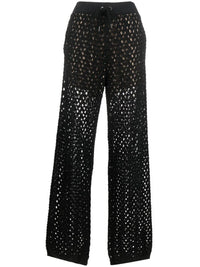 Brunello Cucinelli Brunello Cucinelli Open-Knit Wide-Leg Trousers