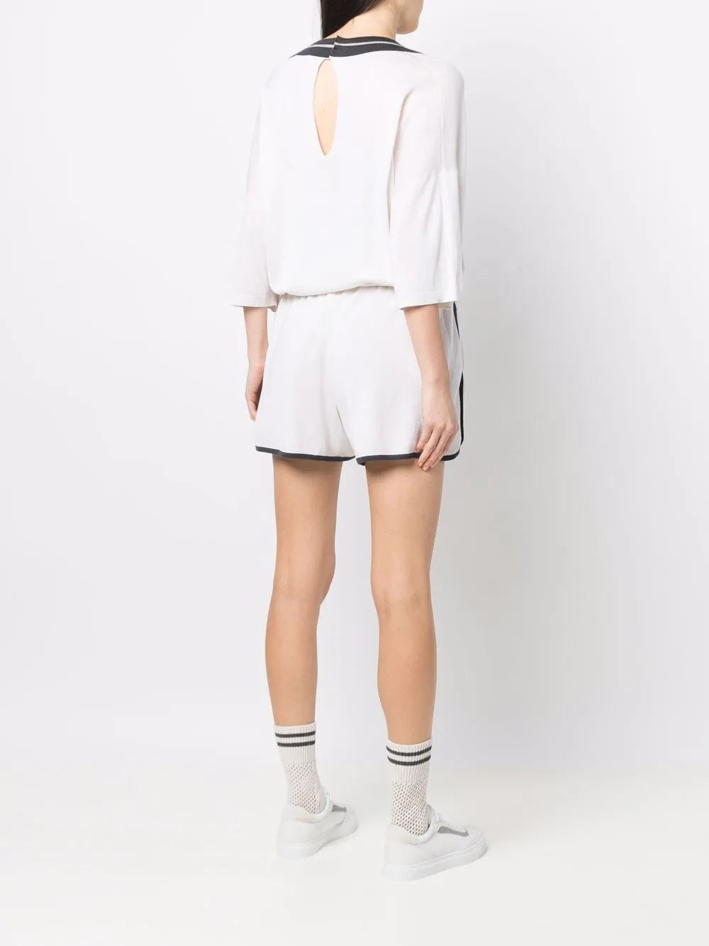 Brunello Cucinelli Brunello Cucinelli V-Neck Fine-Knit Top