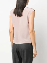 Brunello Cucinelli Brunello Cucinelli Wrap-Front Silk Blouse