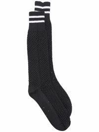 Brunello Cucinelli Striped Edge Mesh Socks