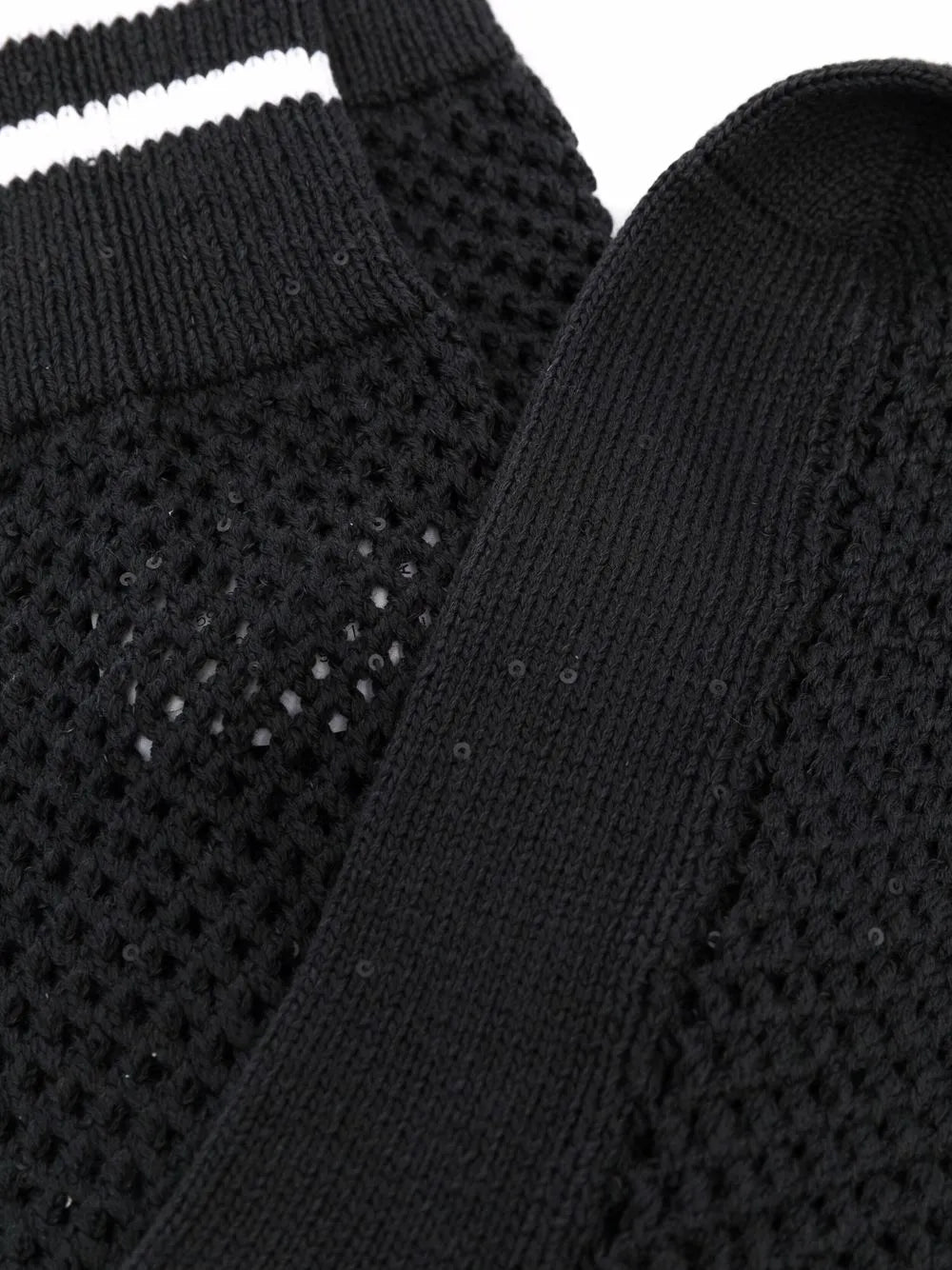 Brunello Cucinelli Striped Edge Mesh Socks