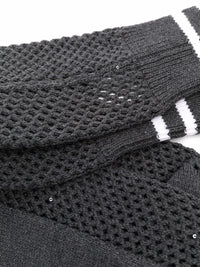 Brunello Cucinelli Striped Edge Mesh Socks