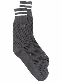 Brunello Cucinelli Striped Edge Mesh Socks