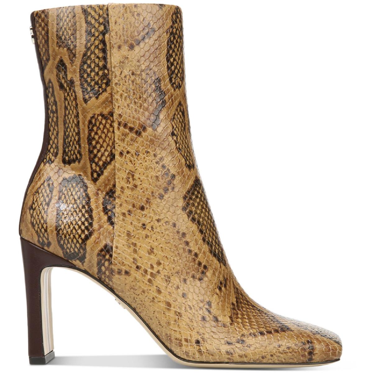 Anika Womens Leather Mid-Calf Boots