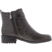 Rae Womens Buckle Zip Up Ankle Boots