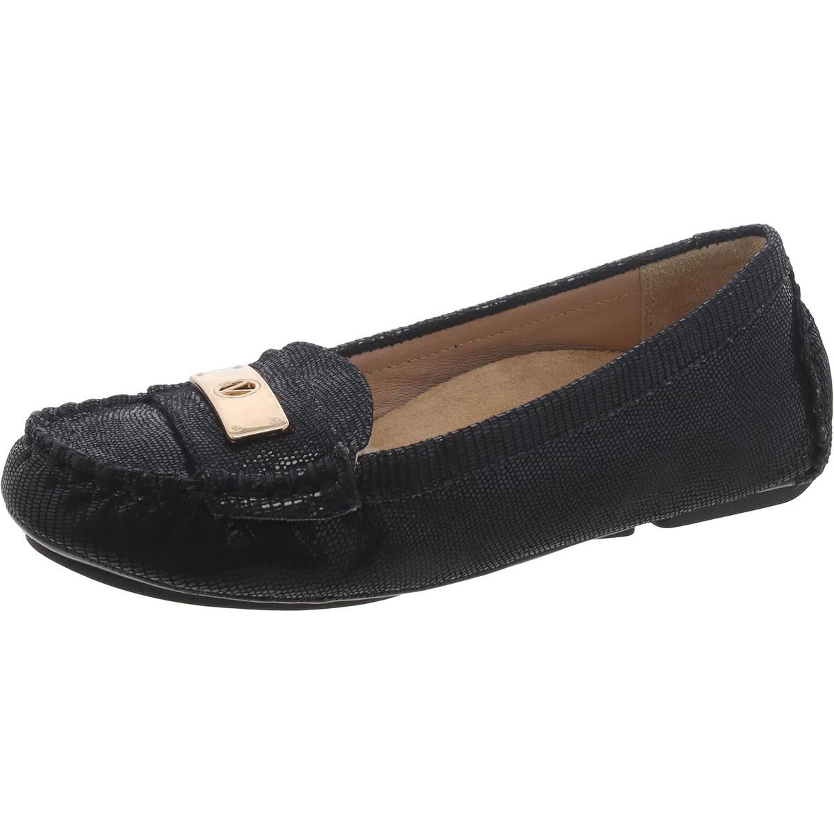 Sydney Womens Leather Slip On Loafers