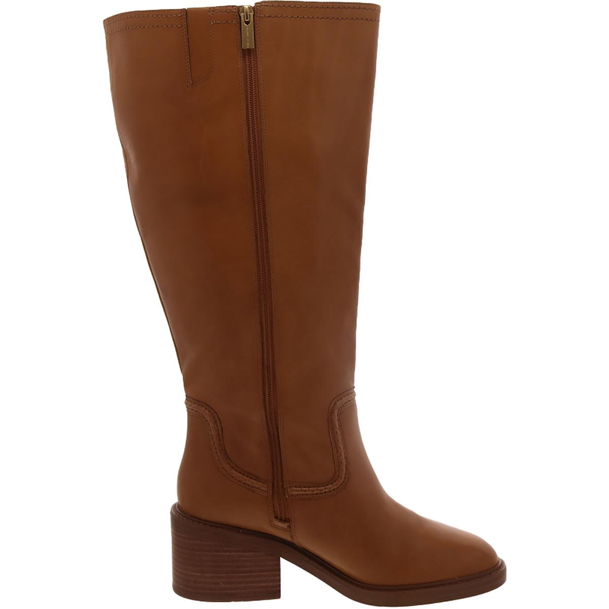 Vuliann 4 Womens Leather Extra Wide Calf Knee-High Boots