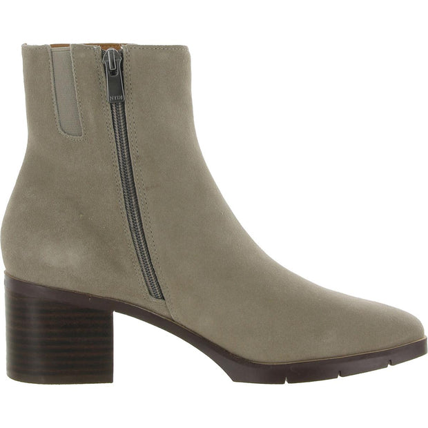 Arianna Womens Suede Chelsea Booties