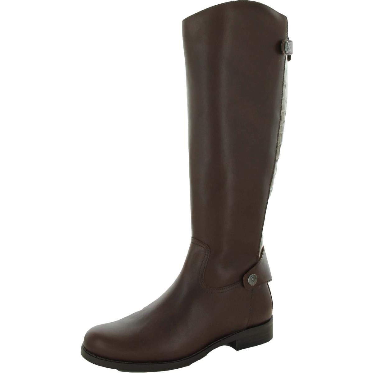 Mikala Womens Leather Riding Knee-High Boots2