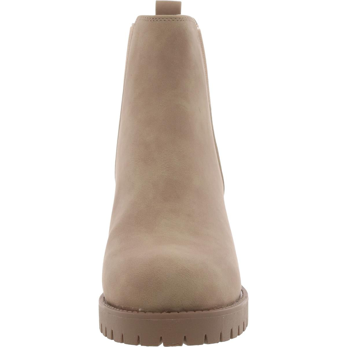 Jody Womens Faux Leather Ankle Chelsea Boots
