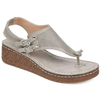 Mckell Womens Buckle Wedge Sandals