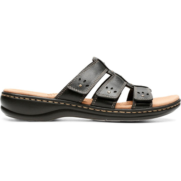 Leisa Spring Womens Leather Slip On Slide Sandals