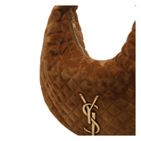 Saint Laurent Saint Laurent Women Icare Suede Quilted Hobo Bag