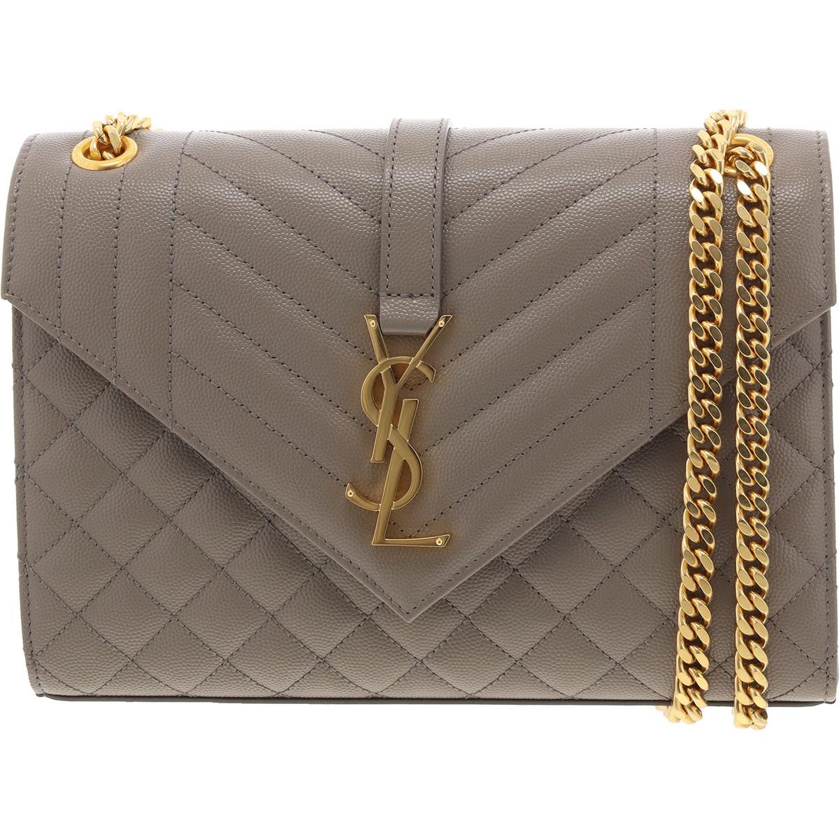 Womens Quilted Leather Shoulder Handbag