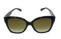 Defective/Store Return Gucci GG0459S-002 Tortoiseshell Oversized Sunglasses with Signature Stripe