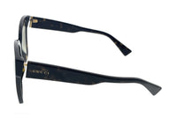 Defective/Store Return Gucci GG0459S-002 Tortoiseshell Oversized Sunglasses with Signature Stripe