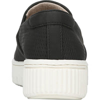 Tia Womens Perforated Faux Leather Slip-On Sneakers