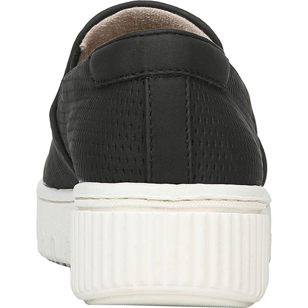 Tia Womens Faux Leather Comfort Slip-On Sneakers