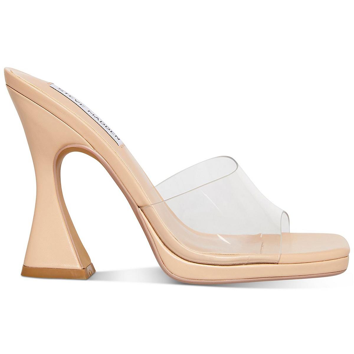 Lipa Womens Comfort Insole Square Toe Mule Sandals
