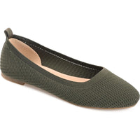 Maryann Womens Slip On Comfort Insole Ballet Flats 10 Medium Green